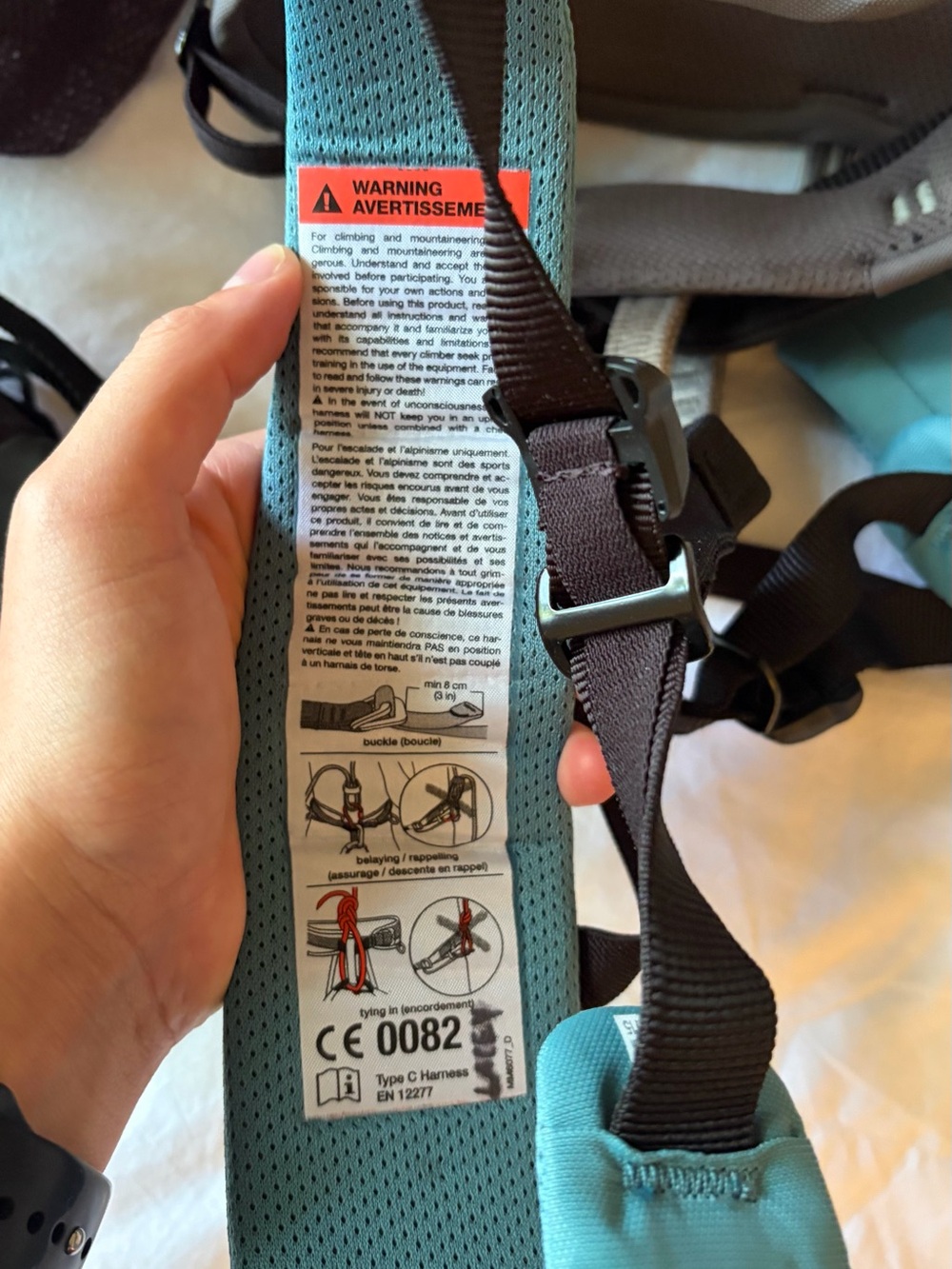Black Diamond Women’s Teal and Brown Climbing Harness Pack - Picture 3 of 4